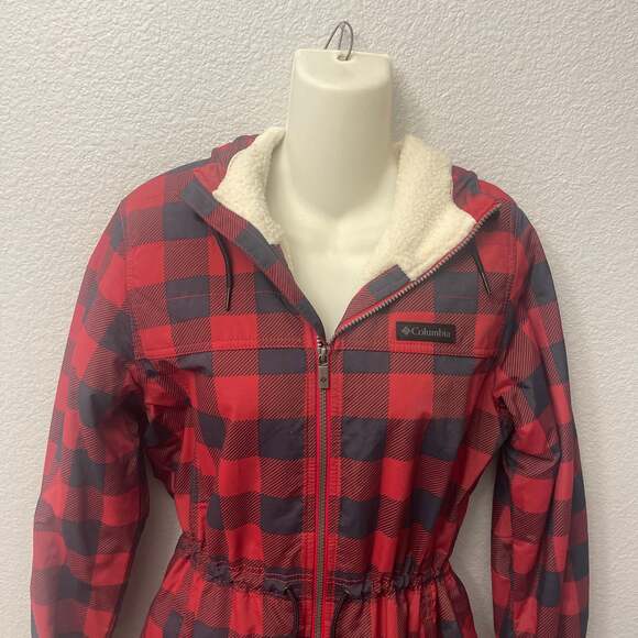 Columbia Women's Chatfield Hill Plaid Fleece-Lined Utility Jacket Size S - Picture 2 of 2